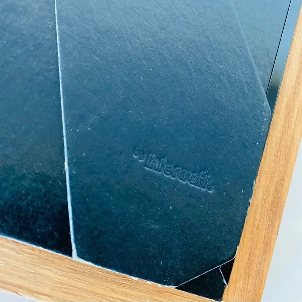 VINTAGE Brown Tan Solid Oak Wood Photo Picture Frame Y2K 90s 80s Rustic Fall